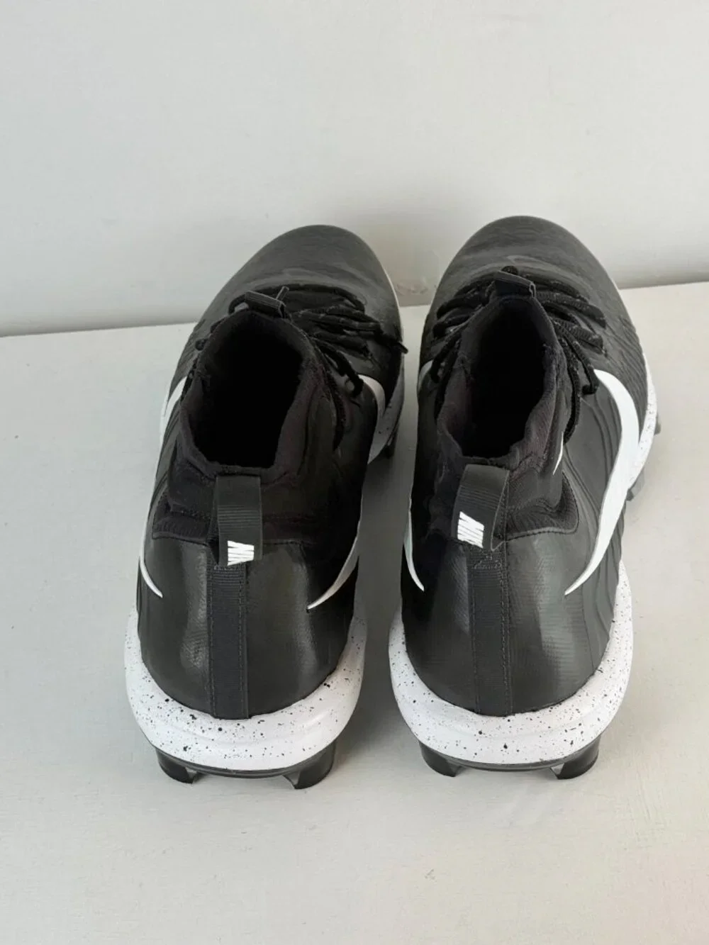 Men's 14 - Nike Alpha Huarache NXT MCS Black OREO Baseball Cleats - DJ6519-002